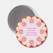 Vrouwelijk, Smart, All Heart—HeartStar(TM) magneet (Voorkant / Achterkant)