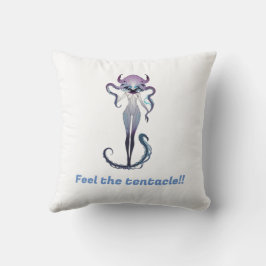 Vrouwelijk tentakel vierkant kussen