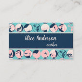 Vrouwelijk Visitekaartje met kleurrijke patroonmak (Voorkant)