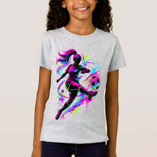 Vrouwelijk voetbalshirt | Voetbalshirt voor vrouwe T-shirt