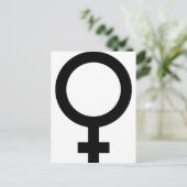 Vrouwelijk - Vrouwen - Onderteken Briefkaart (Staand voorkant)
