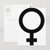 Vrouwelijk - Vrouwen - Onderteken Briefkaart (Voorkant / Achterkant)