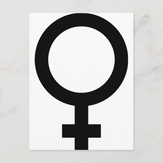 Vrouwelijk - Vrouwen - Onderteken Briefkaart (Voorkant)