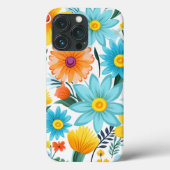  vrouwelijk wit bloemmotief Case-Mate iPhone case (Achterkant)