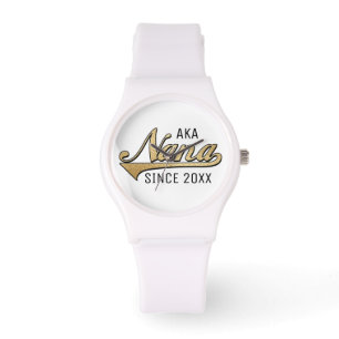 Vrouwelijk zure witte siliconen volgen NaNa Horloge
