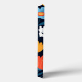 vrouwelijk zwart bloemmotief Case-Mate iPhone case (Achterkant / Rechts)