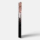 Vrouwelijk Zwarte Roze Roze Roos Gouden Glitter Mo Case-Mate iPhone Case (Achterkant / Rechts)