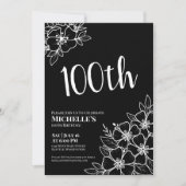 Vrouwelijke 100ste verjaardag kaart (Voorkant)