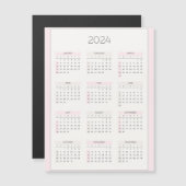 Vrouwelijke 2024Jaarkalender Planner Magnetische K (Voorkant / Achterkant)