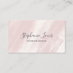 Vrouwelijke Abstracte Blush Pink Beauty Boho Contactkaartje