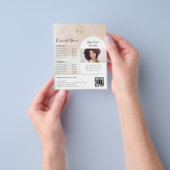 Vrouwelijke Abstracte Waterverf Paint Promotional Flyer (Hand)