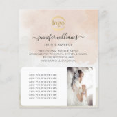 Vrouwelijke Abstracte Waterverf Paint Promotional Flyer (Achterkant)