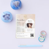 Vrouwelijke Abstracte Waterverf Paint Promotional Flyer (Enkel)