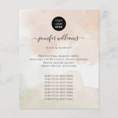 Vrouwelijke Abstracte Waterverf Paint Promotional Flyer (Achterkant)