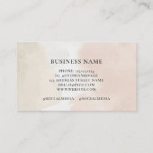 Vrouwelijke Abstracte Waterverf Paint splotches Bo Contactkaartje (Achterkant)