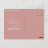 Vrouwelijke aquarel bloem bewerkbare leeftijd verj briefkaart (Achterkant)