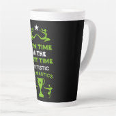 Vrouwelijke Artistieke Gymnastiek Latte Mok (Rechterhoek)