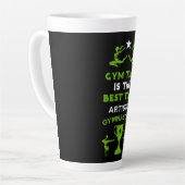 Vrouwelijke Artistieke Gymnastiek Latte Mok (Linkerhoek)