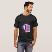 Vrouwelijke asexualiteit Vlaggenspeelkaarten T-shirt (Voorkant volledig)
