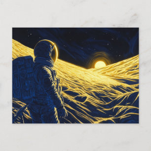 Vrouwelijke Astronaut Briefkaart