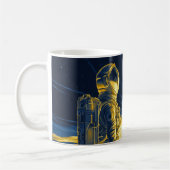 Vrouwelijke astronaut koffiemok (Links)