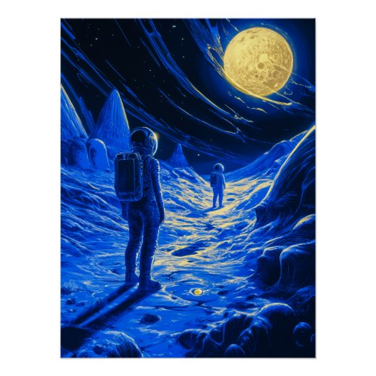 Vrouwelijke astronaut perfect poster (Voorkant)