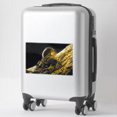 Vrouwelijke astronaut sticker (Koffer)