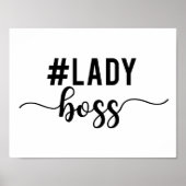 vrouwelijke baas poster (Voorkant)