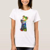 Vrouwelijke basketbalspeler t-shirt (Voorkant)