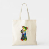 Vrouwelijke Basketbalspeler Tote Bag (Achterkant)
