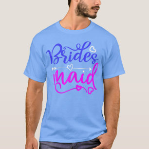 Vrouwelijke beste vriendin van de bruid grappige b t-shirt
