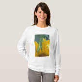 Vrouwelijke bidsprinkhaan t-shirt (Voorkant volledig)
