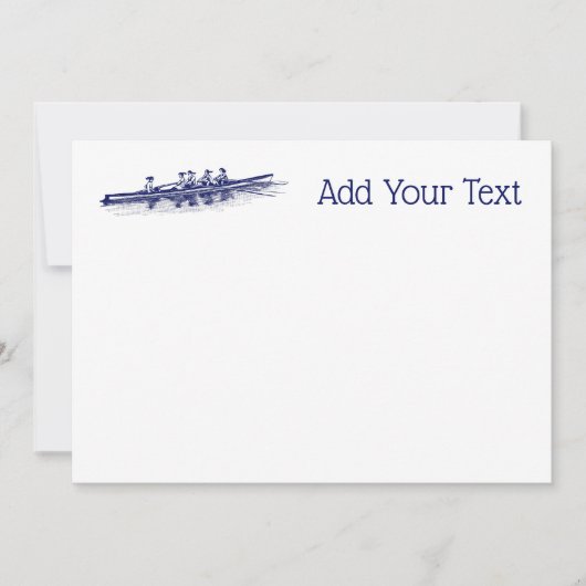 Vrouwelijke blauw roeiers, bemanning, watersport (Voorkant)