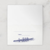 Vrouwelijke blauw roeiers, bemanning, watersport plaatskaartje (Buitenkant ongevouwen)