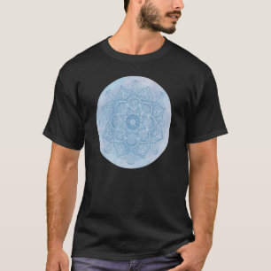  vrouwelijke blauw ventilator Zen Boho Lotus M T-shirt