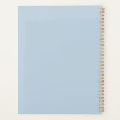 Vrouwelijke Blauwe Top Cheers Drank Planner (Achterkant)