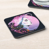 "Vrouwelijke bloei" Schoonheid van vrouwen Bier Onderzetter (Linkerzijde)