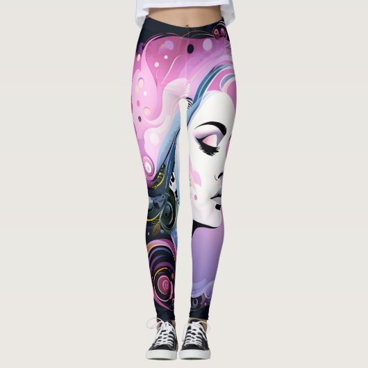 "Vrouwelijke bloei" Schoonheid van vrouwen Leggings (Voorkant)