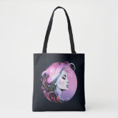 "Vrouwelijke bloei" Schoonheid van vrouwen Tote Bag (Voorkant)