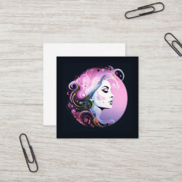 "Vrouwelijke bloei" Schoonheid van vrouwen Vierkante Visitekaartje