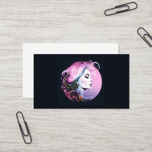 "Vrouwelijke bloei" Schoonheid van vrouwen Visitekaartje (Voorkant / Achterkant in situ)