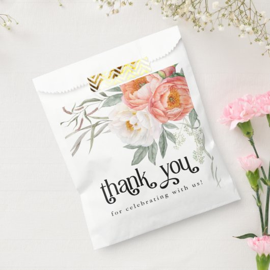 Vrouwelijke Bloemen Baby in Bloom Baby shower Bedankzakje (Gezegeld)