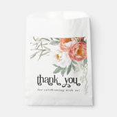 Vrouwelijke Bloemen Baby in Bloom Baby shower Bedankzakje (Voorkant)