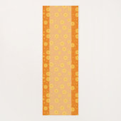 Vrouwelijke bloemen bloemmotief monogram yogamat (Achterkant)