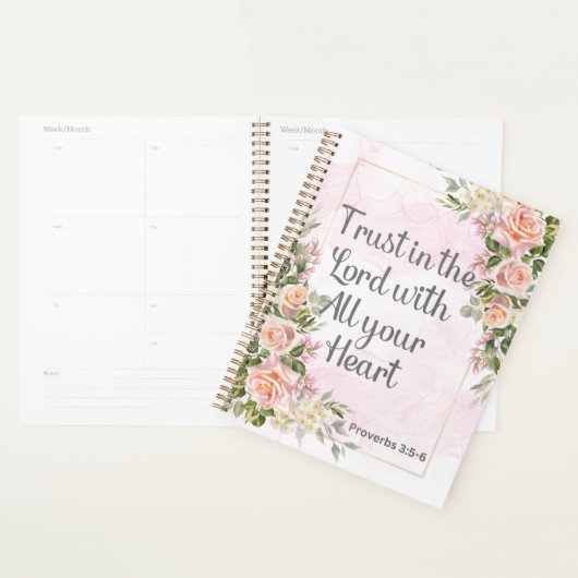 Vrouwelijke Bloemen Christelijke Vrouwen Planner (Display)