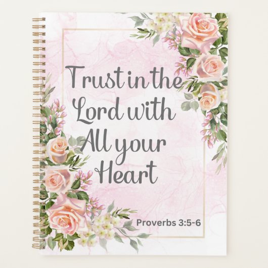 Vrouwelijke Bloemen Christelijke Vrouwen Planner (Voorkant)