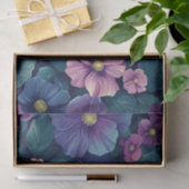 Vrouwelijke Bloemen Paarse en Roze Decoupage Tissuepapier (Geschenk)