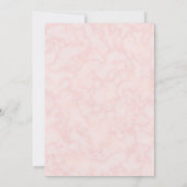 Vrouwelijke Bloemen Roze pioenen Moederdag Brunch Kaart (Achterkant)