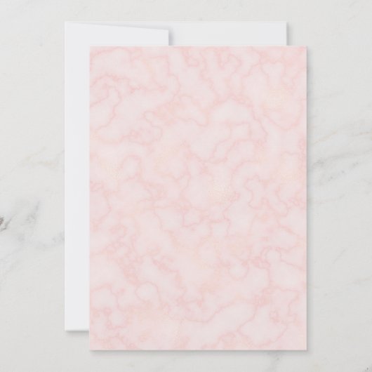 Vrouwelijke Bloemen Roze pioenen Moederdag Brunch Kaart (Achterkant)