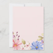 Vrouwelijke bloemenkrans 60e verjaardagsfeestje In Kaart (Achterkant)